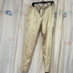Magaschoni Caramel Silk Slim Pants 10